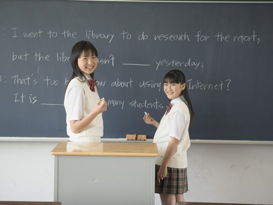 中学生の授業風景